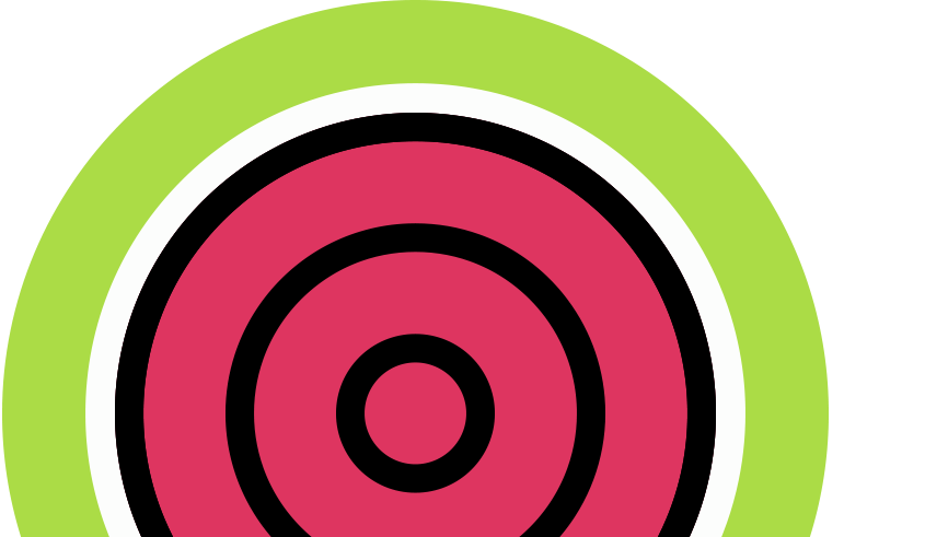 Green and red target